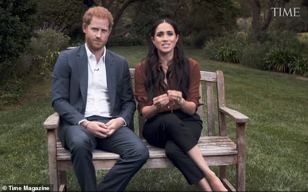 Duke and Duchess of Sussex talk about voting in the US election during a TV show last week to mark the roll call of Time magazine's 100 most influential people