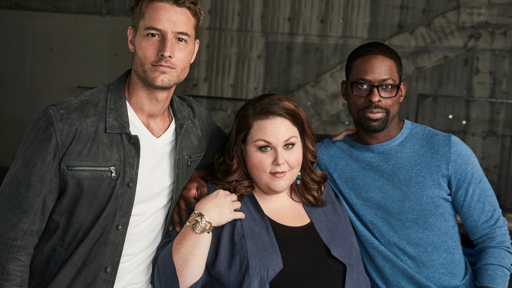 Justin Hartley, Chrissy Mets and Sterling K.  Brown plays Kevin, Kate and Randall in 'This Is S'