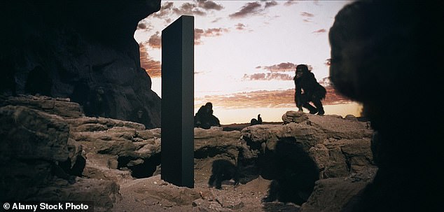 Officials say it may have been built by an artist or by a huge fan of 2001: Space Odyssey - This system was created by Arthur C.  Similar to the machines found in Clark's story (pictured)