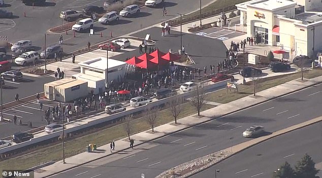 Colorado residents waited 14 hours to get out of the first two in-n-out burger restaurant locations in the state that opened Friday.  Aurora Location Image