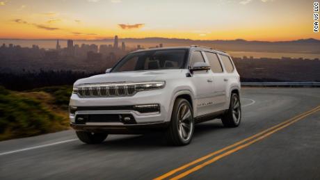 Jeep offers us a glimpse of its new Grand Wagoner