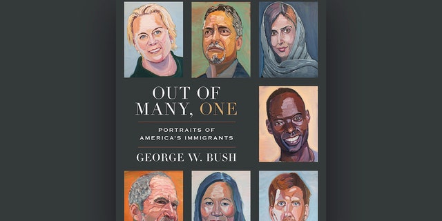 Book of President George W. Bush "Among the many, one: photos of immigrants to America"