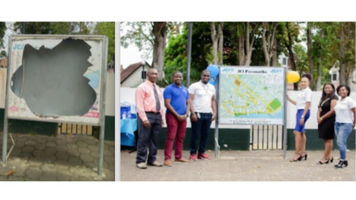 JCI Paramaribo Donates Renewed City Map to Community