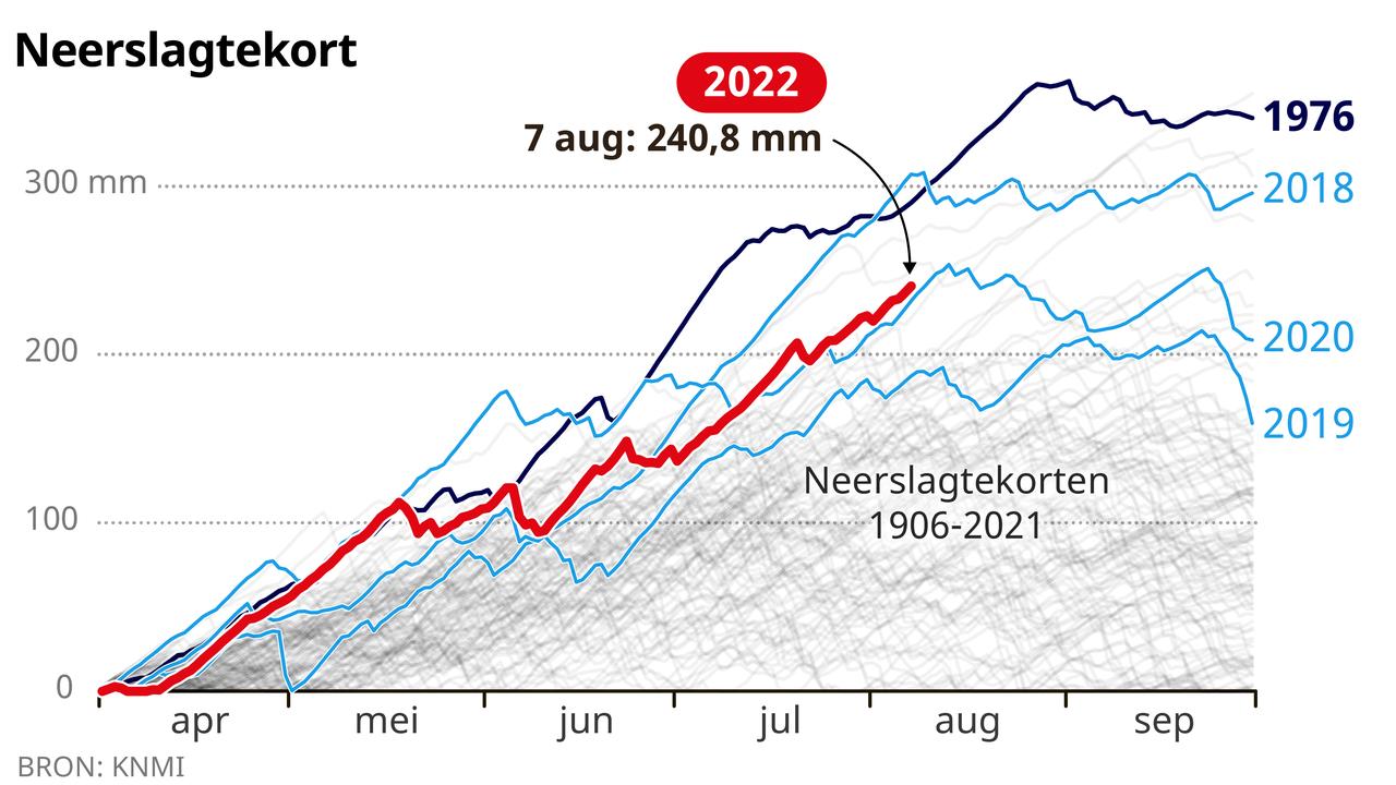 The Netherlands has experienced four exceptionally dry summers in five years.