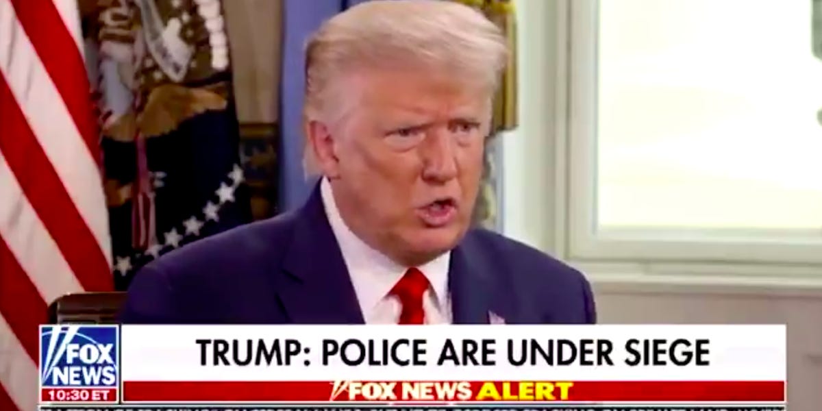 Trump: The cops who shoot people are like 'suffocating' golfers