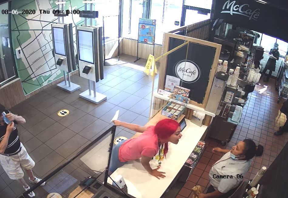 McDonald's client allegedly assaulted, crashing employee's head due to misalignment