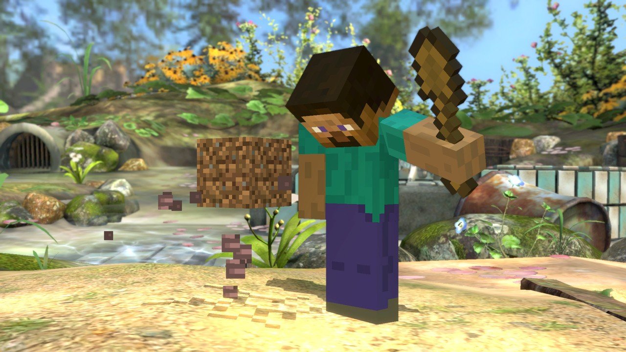 Random: Here's how Microsoft's Bill Spencer reacted to Minecraft Steve's Smash Brothers meat