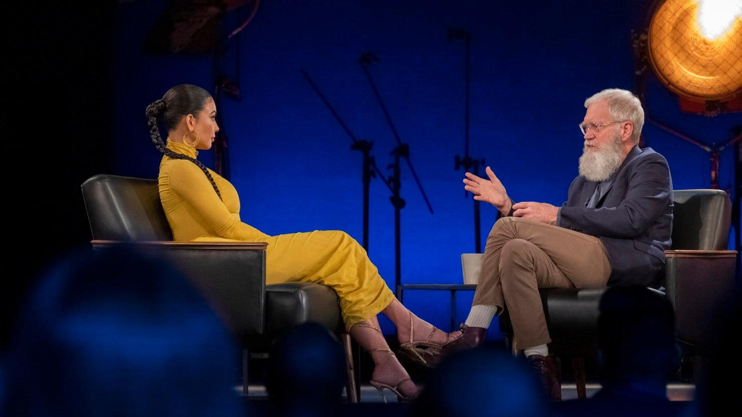 David Letterman confronts Kim Kardashian West over working with Trump