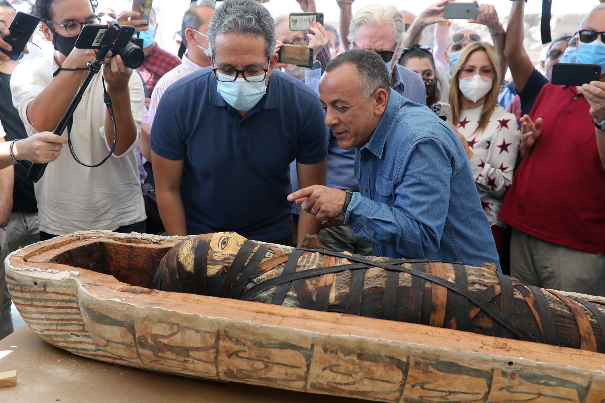 Dozens of ancient coffins were unearthed in Egypt
