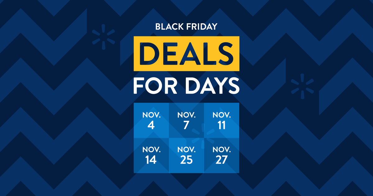 Walmart's Black Friday sale starts Nov. 4.  The best deals already announced are here