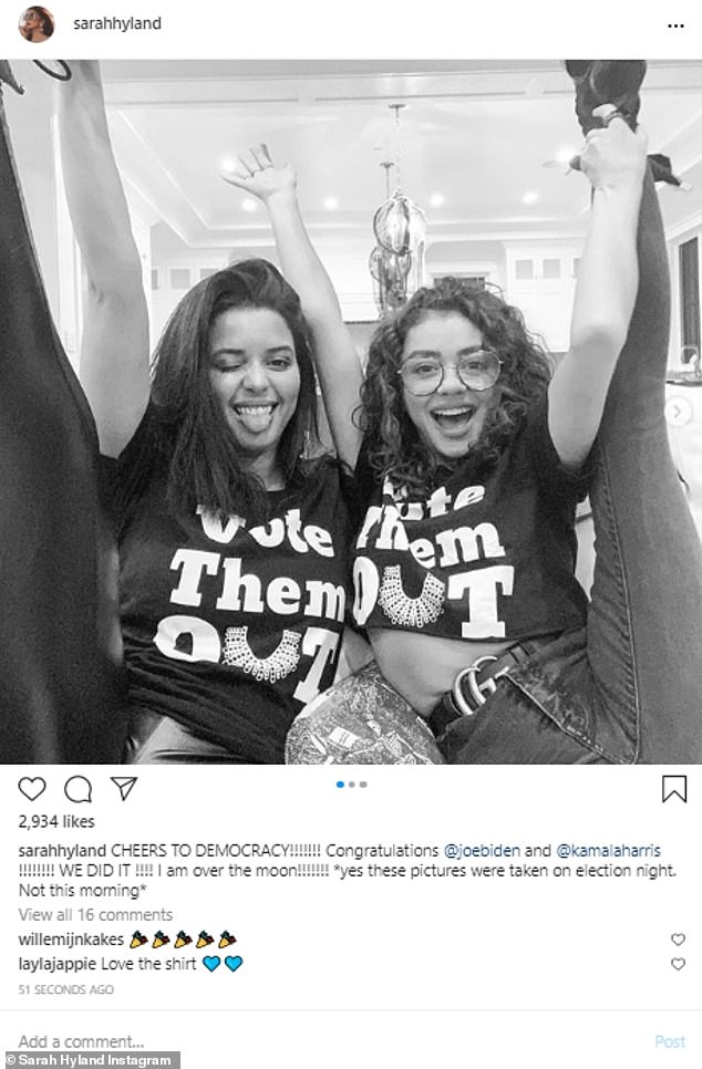 Cheers for Democracy: Modern Family Star Sarah Highland shared a happy post