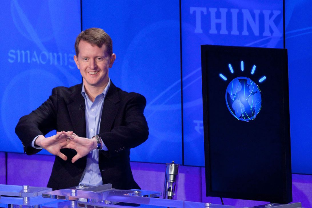 Ken Jennings competes against IBM Watson