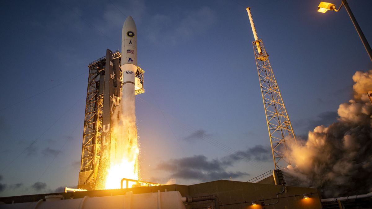 The Atlas V rocket launches the NROL-101 spy satellite into orbit