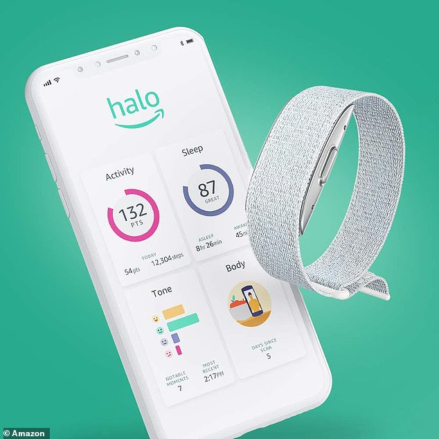 Amazon released its Hollow Health & Fitness Tracker in the summer, which integrates with the AI-powered app to provide insights into users 'overall health - but it also seems wearable to wear a small microphone that hears your voice, allowing it to' determine the tone 'or' Shares similar explanations