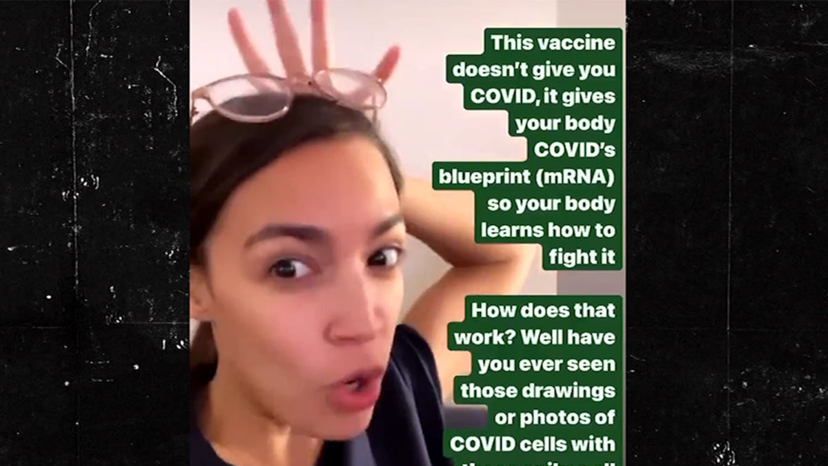 The AOC explains brilliantly what the Govt vaccine does, and shoots itself