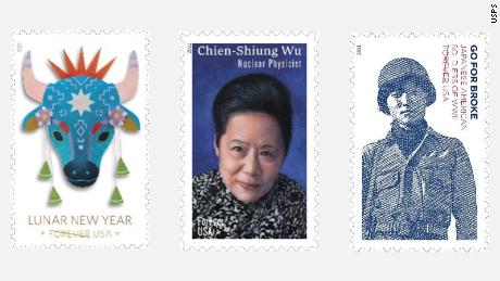 The Postal Service honors Japanese American cattle and a Chinese American scientist with new stamps