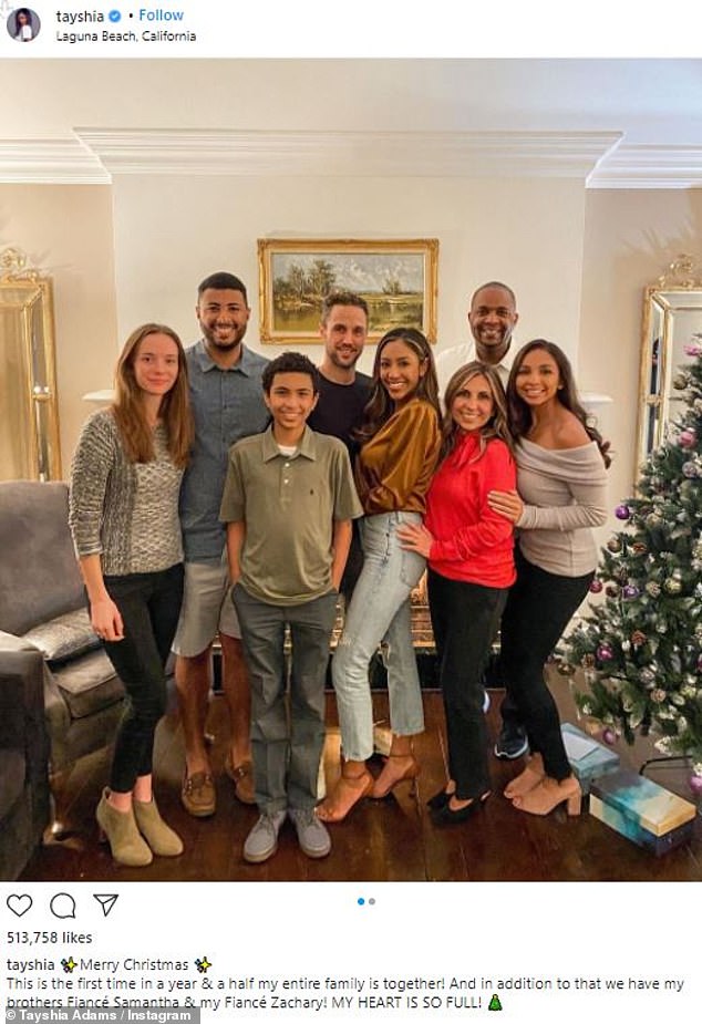 First Christmas together: Former phlebotomist previously shared photos with his family from Christmas celebration on Instagram