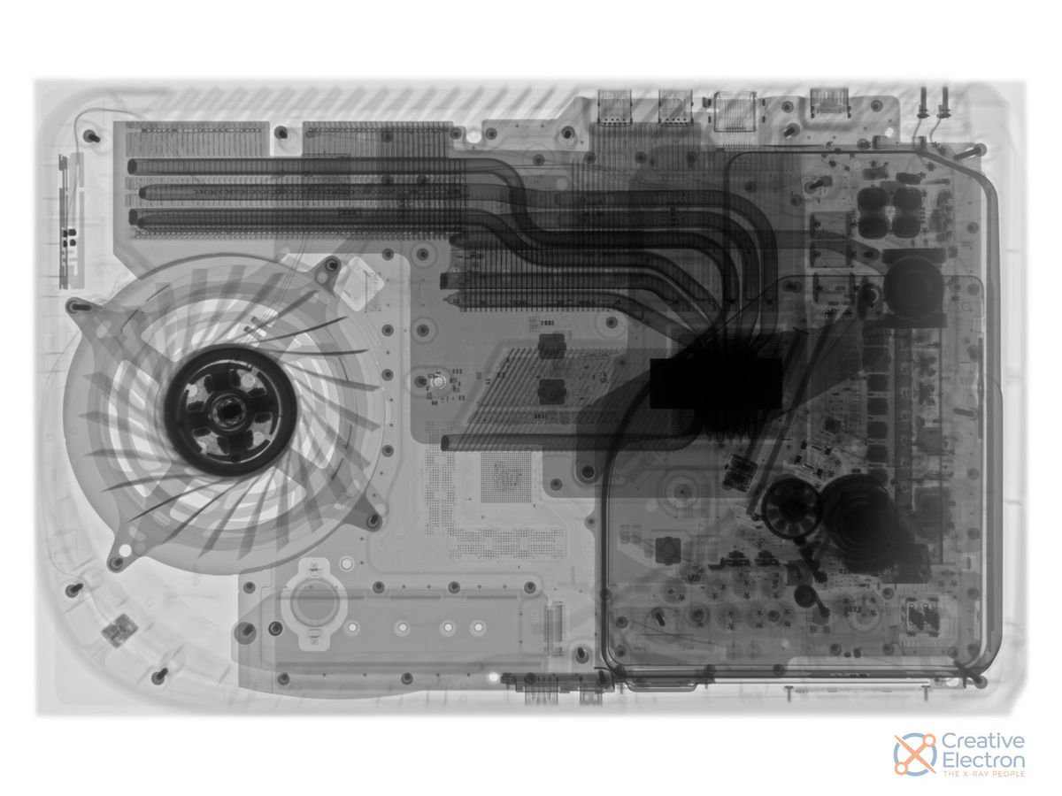 X-ray image of the PlayStation 5