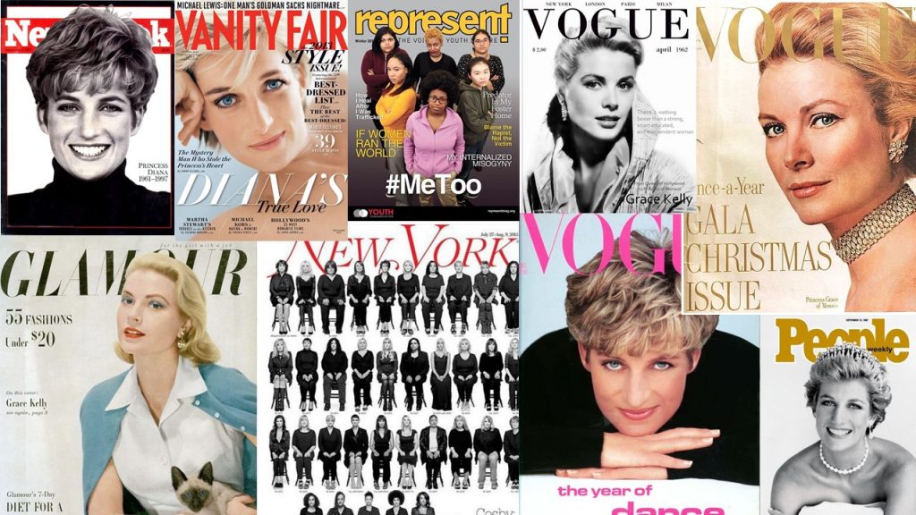 [column] Coverexpositie van Grace Kelly, Ladi Di, #metoo, mondkapjes