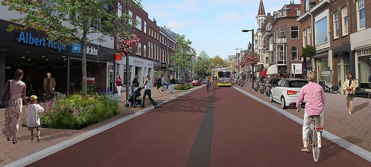 The municipality will start on January 4 with the redesign of the Utrechtse Nachtegaalstraat