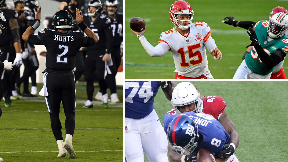 Week 14 Takeaways: Hurts Deliveries, Mahomes Jump Back, Cards D Shine