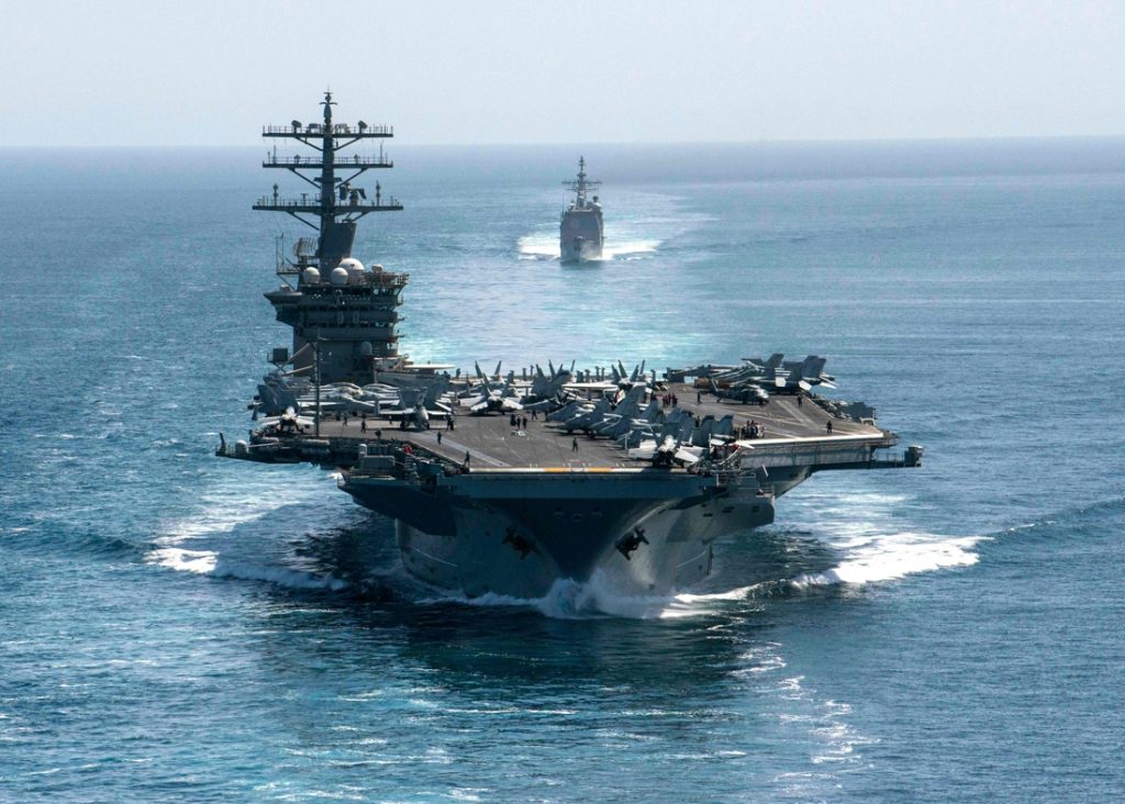 The aircraft carrier 'D-E ... US withdraws from conflict with Iran