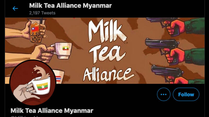 Milk tea against oppression in Myanmar