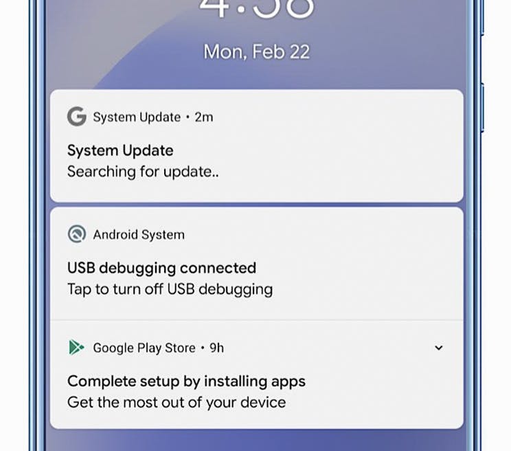 Note that this Android software update is actually malware