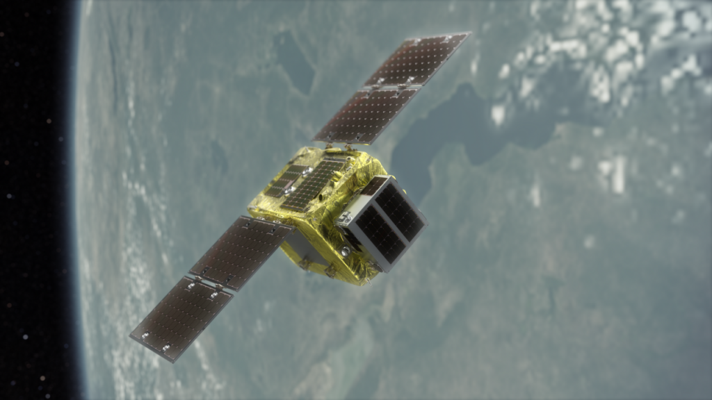 Satellite collects 'space debris' with magnet