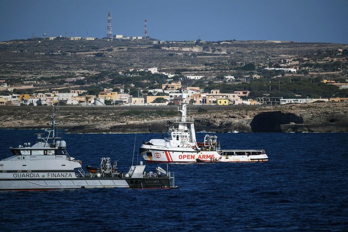 The Open Arms ship that Salvini refused off Lampedusa.