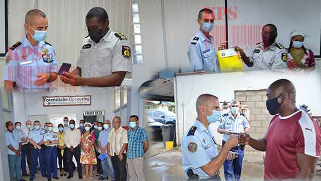 Delegatie Franse Gendarmerie bezoekt Korps Politie Suriname