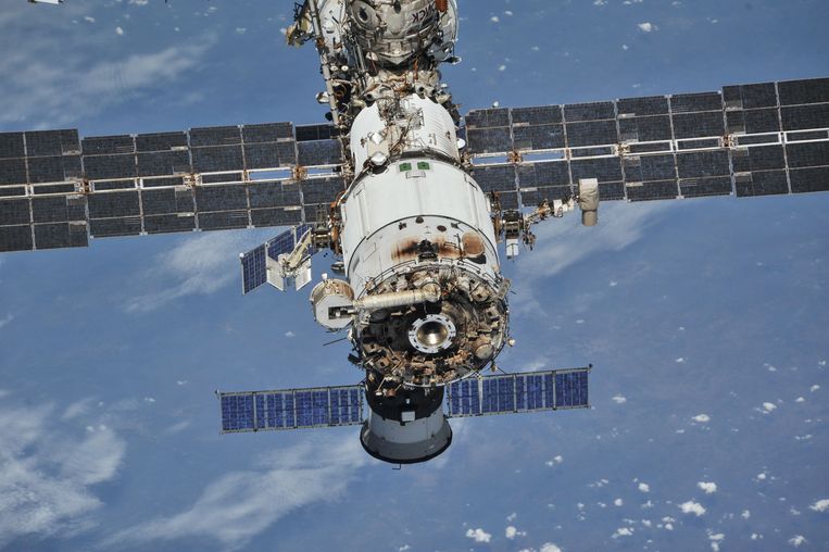 The ISS in a photo from 2018. Image REUTERS