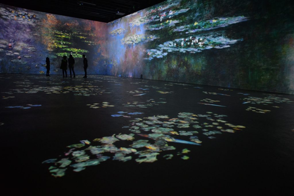 "Monet: the immersive experience" in Brussels.  Image courtesy of The Fever Exhibition Center.