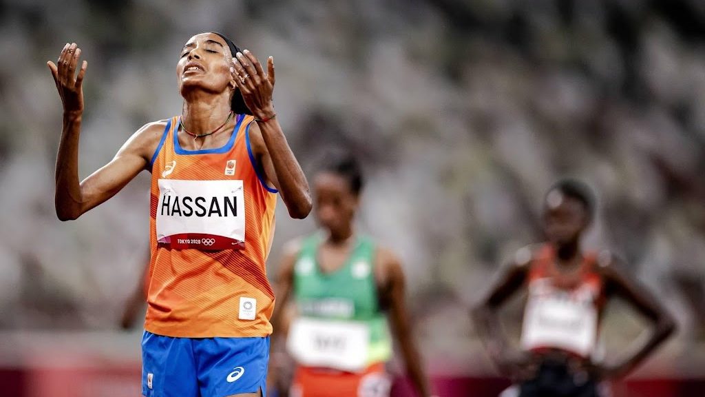 Athlete Hassan makes his first gold attempt at 5,000 meters