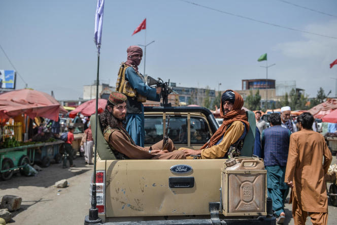 Taliban in Kabul, 17 August.