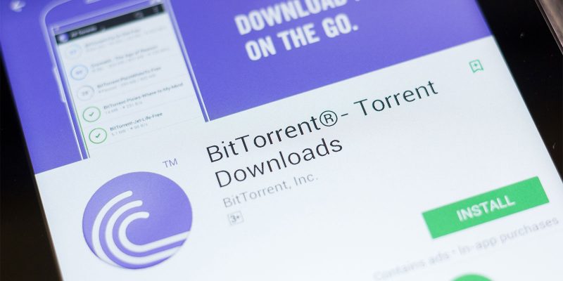 BitTorrent application
