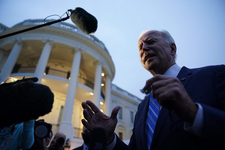 President Joe Biden outside the White House in Washington DC Image AFP