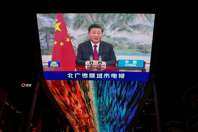 Chinese President Xi Jinping attended the G20 summit online.
