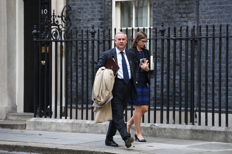 September 2019: Geoffrey Cox leaves the UK Prime Minister's residence at 10 Downing Street in London after a cabinet meeting.  Image Getty Images