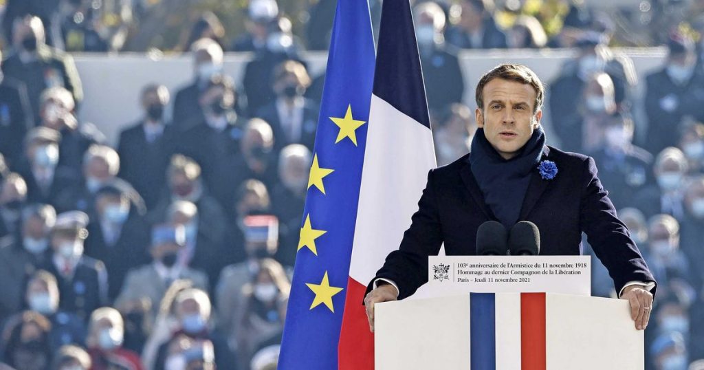 President Macron (secretly) changed the color of the French flag |  Abroad
