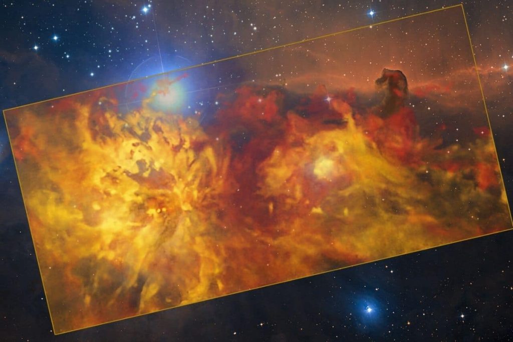 Astronomers Capture Dramatic Image of 'Frozen Flames' in Space