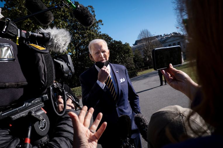 President Joe Biden at the White House just before leaving for Atlanta where he delivered a fierce speech on Tuesday.  Image ANP / Syndication of the New York Times