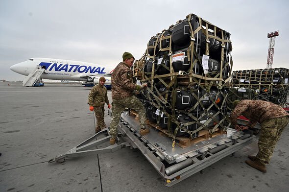 Military supplies have arrived in Ukraine