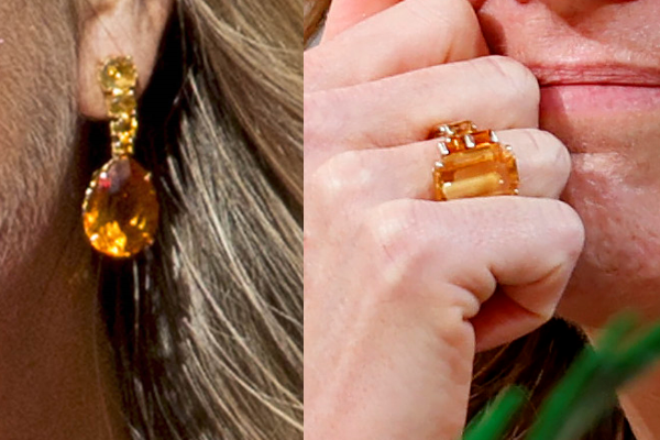 The lights of Máxima: a large citrine ring