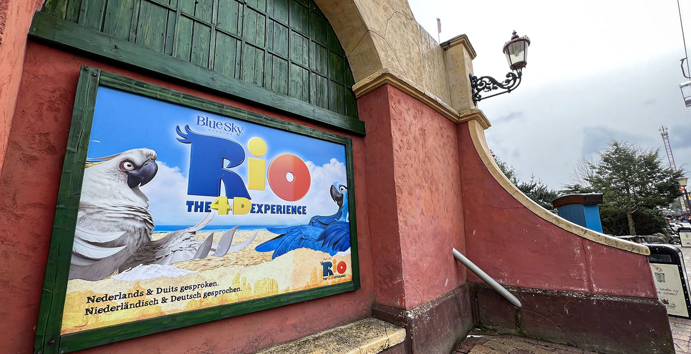 Rio: the 4-D experience, new this year at Slagharen amusement park