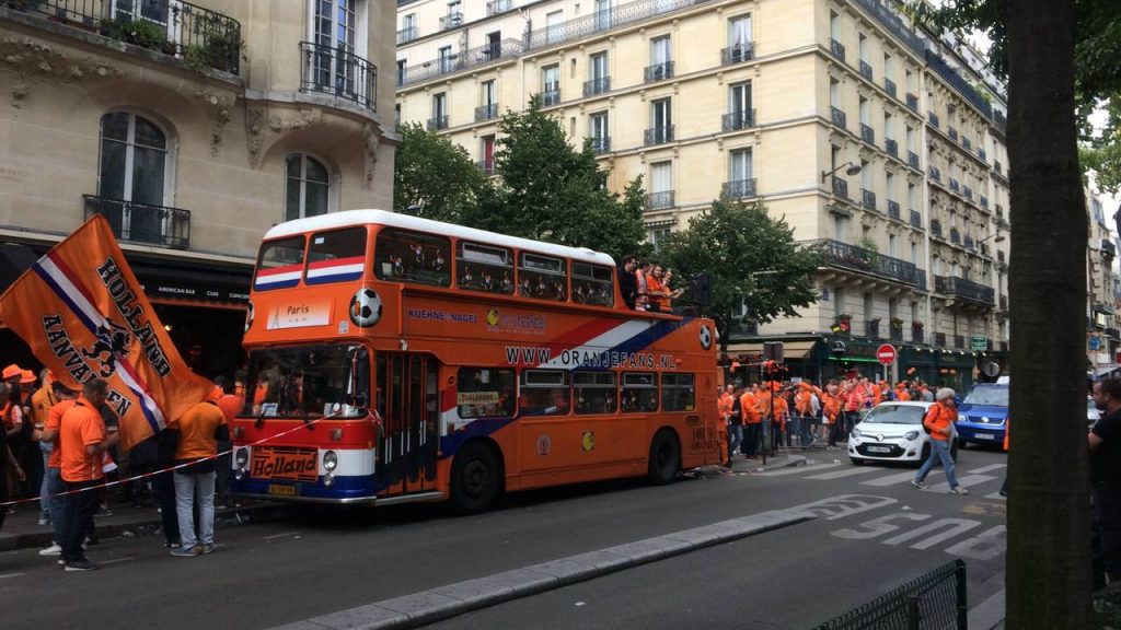A world famous orange bus is being repaired for the World Cup in Qatar