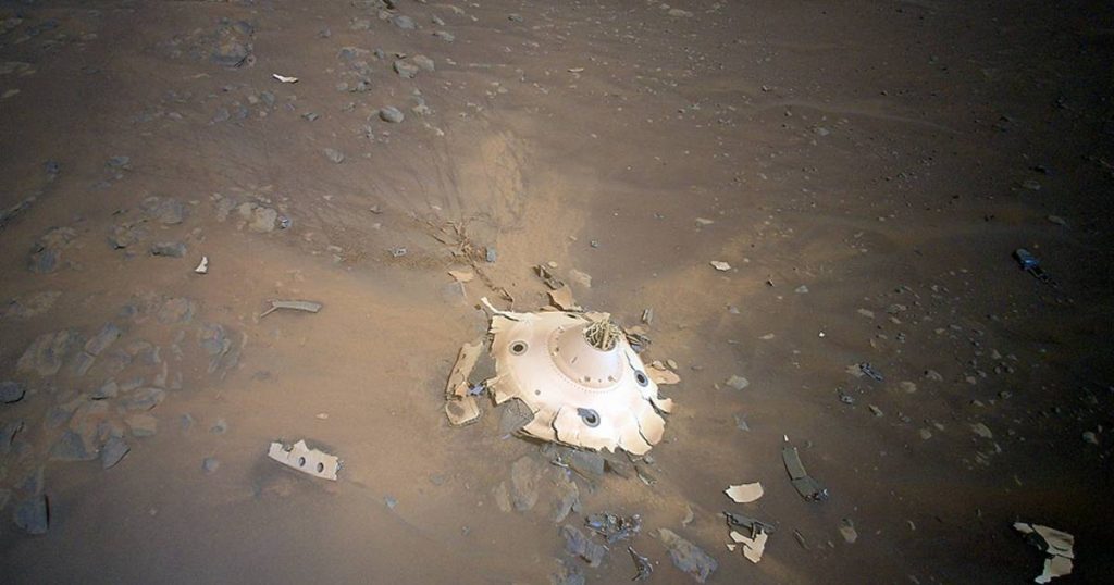 New aerial images show debris from landing gear of Mars explorer Perseverance |  Science