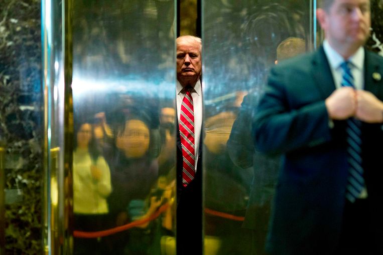 Donald Trump at Trump Tower in New York.  Justice is investigating the Trump family's real estate portfolio.  ImageAFP