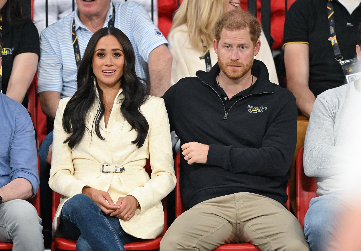 Prince Harry and Meghan attend a volleyball event during the Invictus Games