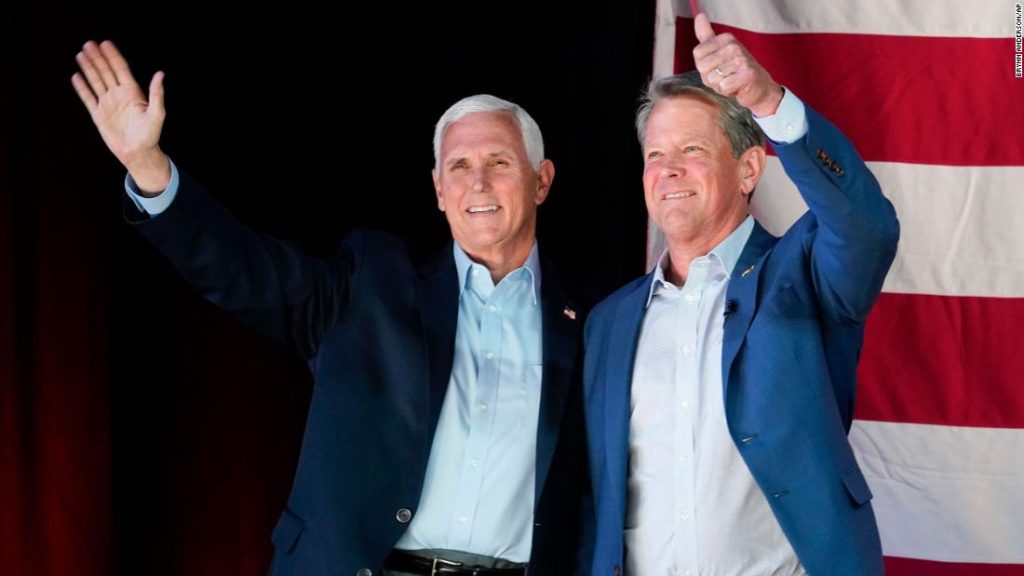 Pence says voting for Kemp will send a "deaf message" to the GOP 'future party'